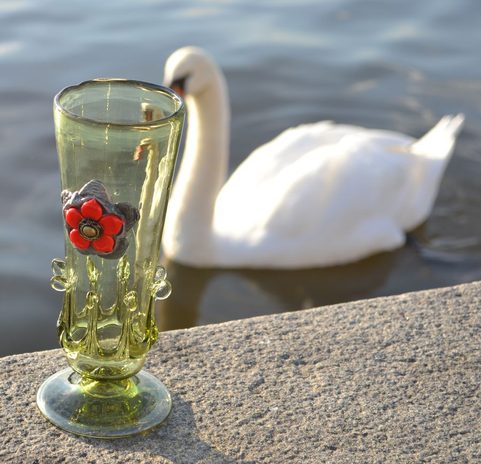 ROSENBERG GOBLET, HISTORICAL GLASS