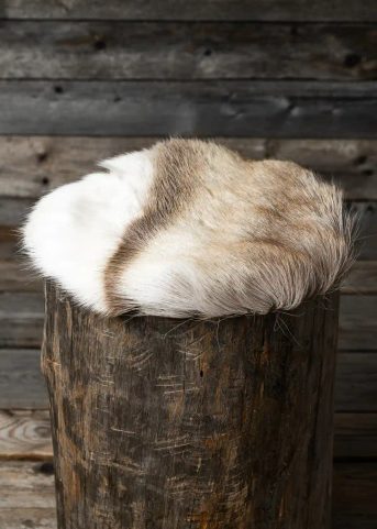 SEAT MADE OF GENUINE REINDEER FUR