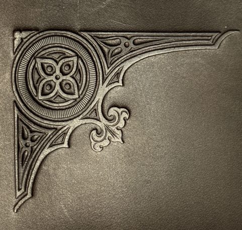 LEATHER CUSTOMIZED NOTEBOOK, UNLINED, BLACK