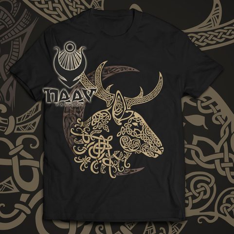 CELTIC DEER MEN'S T-SHIRT