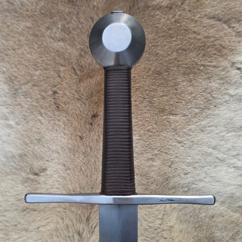 SION, ONE-HANDED SWORD, 14TH–15TH CENTURY, FULL TANG, BROWN