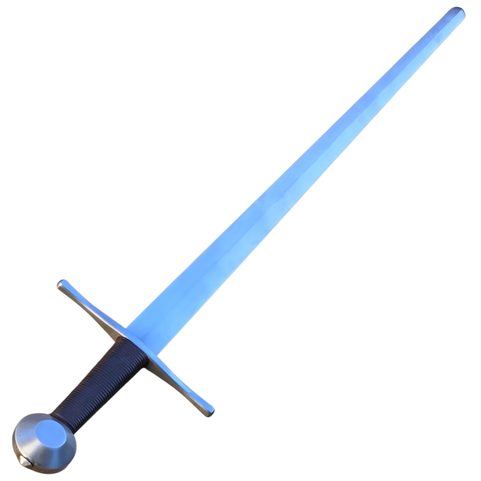 SION, ÉPÉE À UNE MAIN, XIVE–XVE SIÈCLE, FULL TANG, MARRON