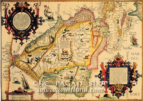 SOUTH AMERICA, HISTORICAL MAP, REPLICA