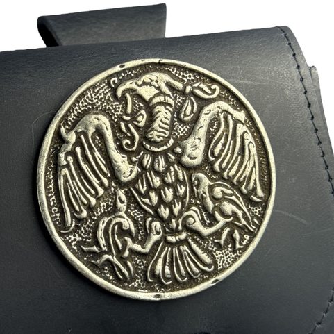 TARSOLY - TURUL, HUNGARIAN LEATHER BELT BAG