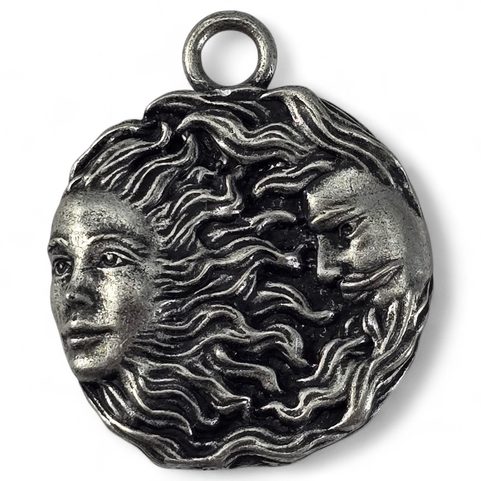 CONIUNCTIO, MOND UND SONNE, ANHÄNGER, ZINK