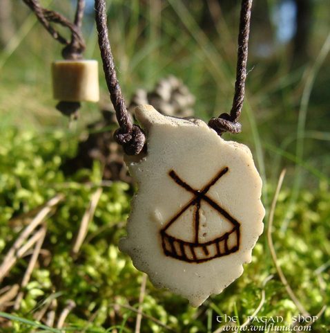 VOIMA, THE STRENGTH, REINDEER SHAMAN DRUM NECKLACE, JEWELRY OF LAPLAND
