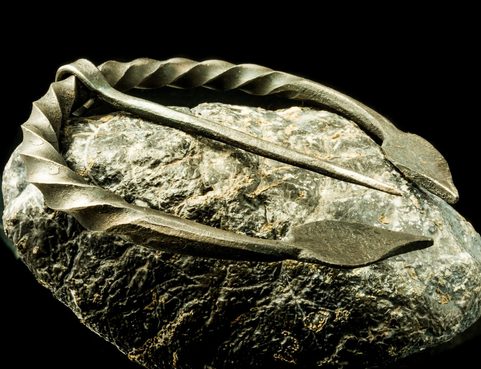 PENANNULAR BROOCH - LEAVES