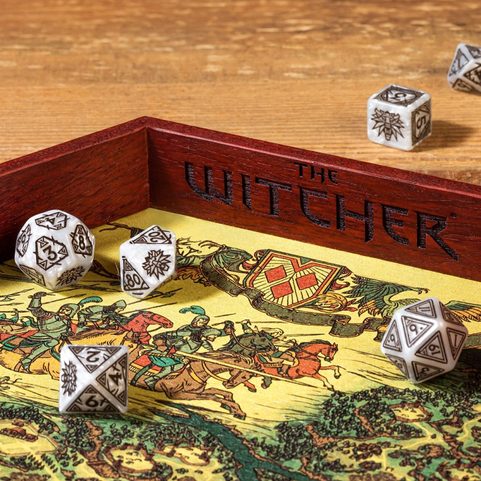 THE WITCHER, WOODEN DICE TRAY
