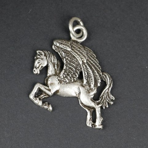 PEGASUS, PENDANT, ZINC ANTIQUE SILVER