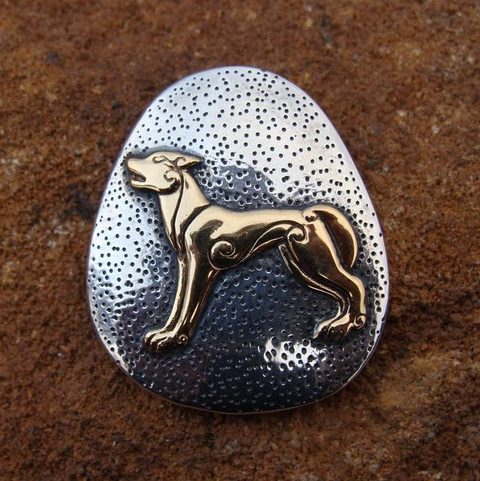 KELTISCHER WOLF, SILBERANHÄNGER, 925