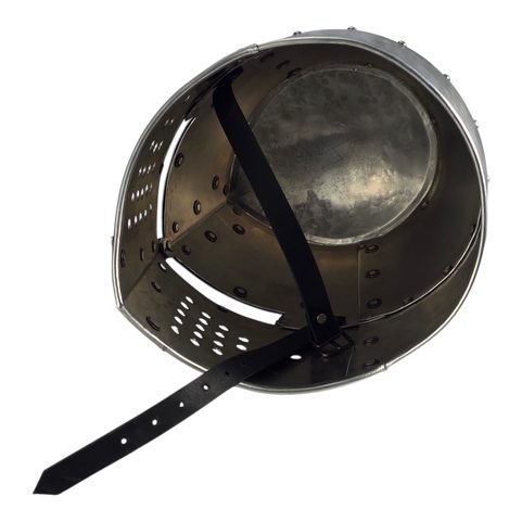 CASQUE MÉDIÉVAL EN ALUMINIUM - POUR LE TOURNAGE DE FILMS