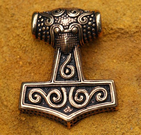 GRIMM, THOR'S HAMMER, PENDANT, BRONZE