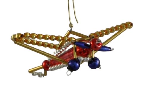 OLD PLANE, YULE DECORATION FROM BOHEMIA