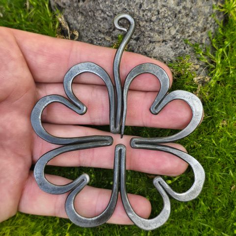 FOUR-LEAF CLOVER FOR LUCK, FORGED