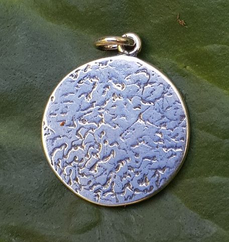 SACRED LOTUS FLOWER, SILVER PENDANT