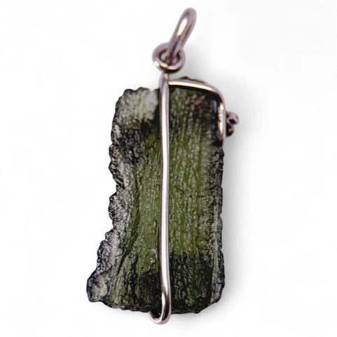 KVETA, PENDANT - MOLDAVITE, SILVER 925/1000