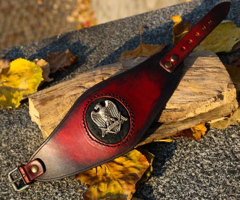 PRAETORIAN, ROMAN LEATHER BRACELET