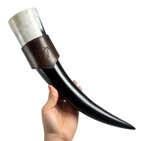 HORAIRE DE CORNE EN CUIR MOOSE - CADEAU POUR CHASSEURS