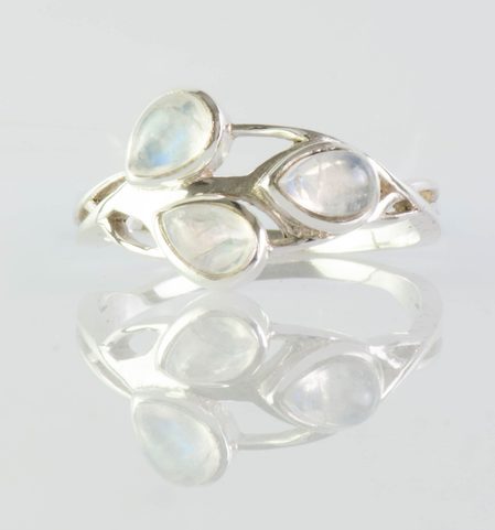 ELVEN, RING, MOONSTONE SILVER 925/1000