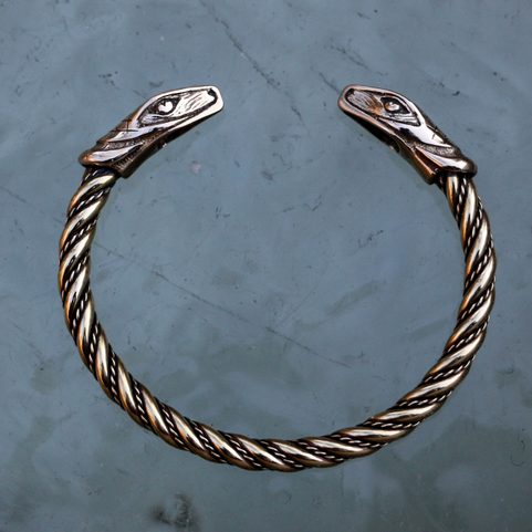SNAKE, BRASS BRACELET