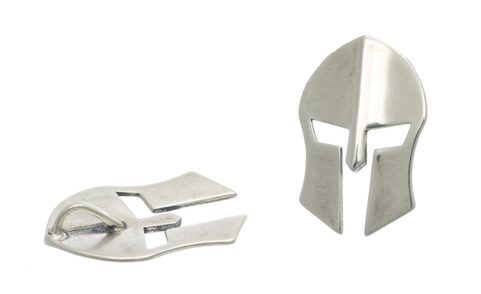 CASQUE SPARTIATE, PENDENTIF EN ARGENT