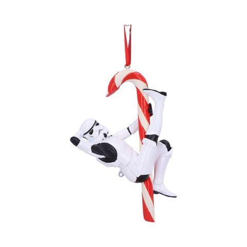 STORMTROOPER CANDY CANE HANGING ORNAMENT 12CM