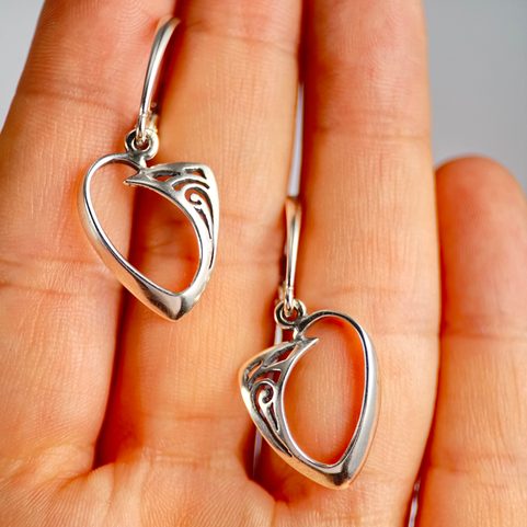 ROWAN, CELTIC STERLING SILVER EARRINGS
