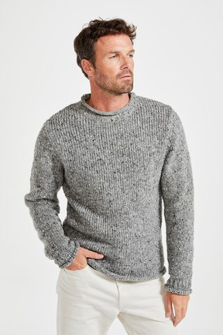 IRISCHER FISCHERPULLOVER AUS WOLLE, DONEGAL