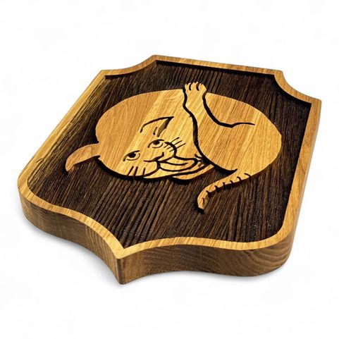 CAT FROM THE PUB, WOODEN SHIELD ON THE WALL, KINGDOM COME: DELIVERANCE 2, SMALL