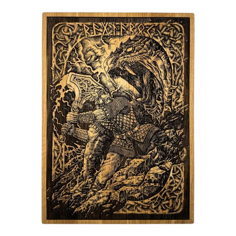 THOR WALL DECORATION, WOOD 30X40CM
