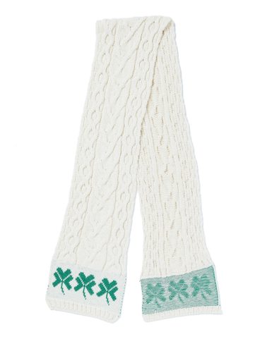 IRISH SCARF - SHAMROCK, ARAN