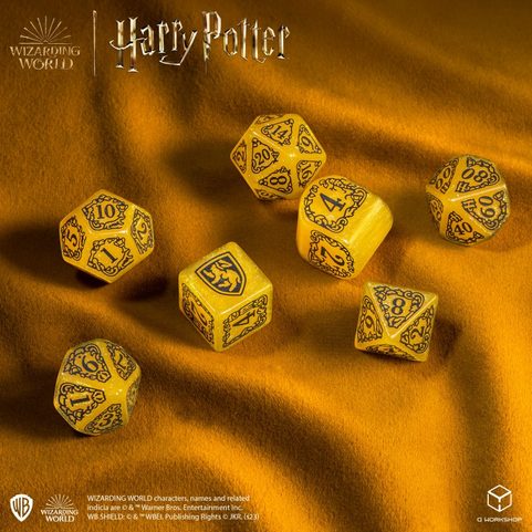 JEU DE DÉS HARRY POTTER. POUFSOUFFLE, JAUNE