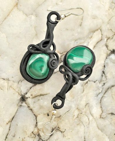 MALACHITE EARRINGS