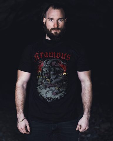 KRAMPUS MEN'S T-SHIRT, COLORED