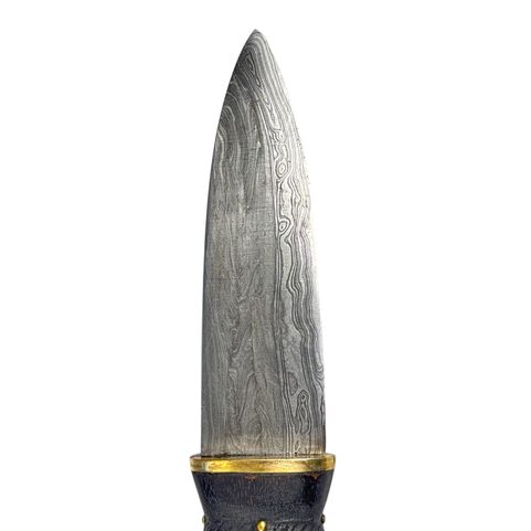 SGIAN DUBH, SCHOTTISCHES MESSER - DAMASZENERSTAHL