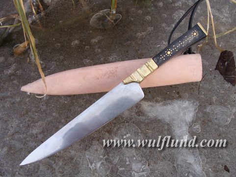 MEDIEVAL KNIFE DE LUXE AND SCABBARD