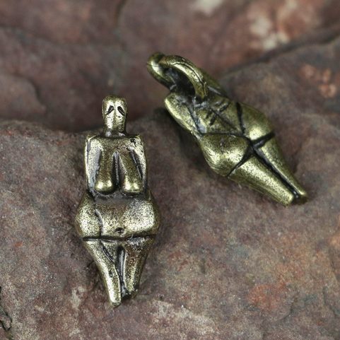 VENUS OF DOLNÍ VĚSTONICE, PENDANT, ZINC ANTIQUE BRASS