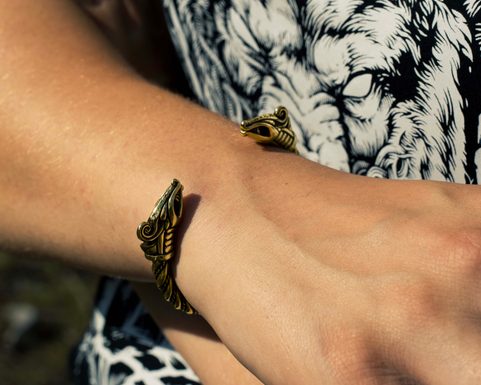 DREKI, VIKING BRASS BRACELET