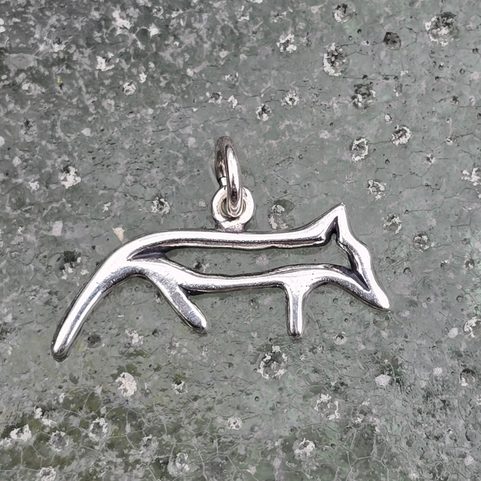GUMPI, LOUP SAMI, PENDENTIF, ARGENT 925/1000