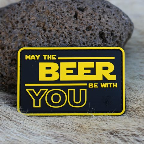 MAY THE BEER BE WITH YOU 3D RUBBER PATCH
