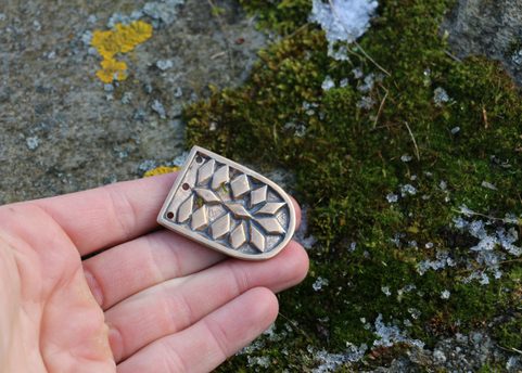 VIKING STRAP END FOR BELTS, HAITHABU, BRONZE
