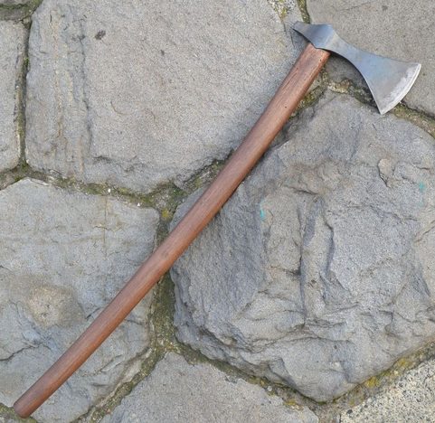 BORG. HAND FORGED VIKING AXE, REPLICA