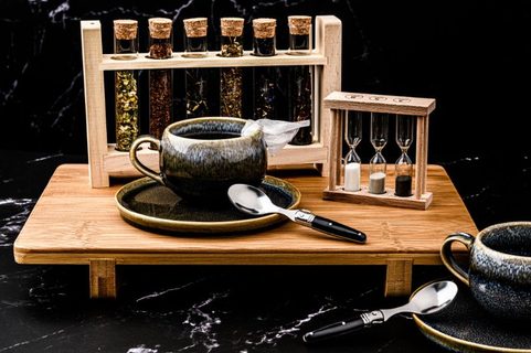 6 COFFEE SPOONS IN A WOODEN BOX LAGUIOLE STYLE DE VIE