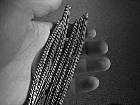 VIKING BRAIDED BANGLE, BORRE STYLE, SILVER 925, 20 G