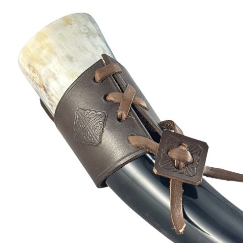 DRINKING HORN HOLDER - CELTICA, BROWN