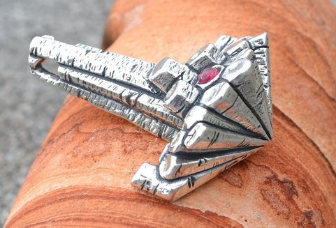 DIMMUBORGIR - THOR HAMMER BY WULFLUND, STERLINGSILVER 29 G.