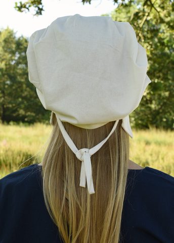 MEDIEVAL BAVARIAN WOMEN'S PLEATED COTTON CAP