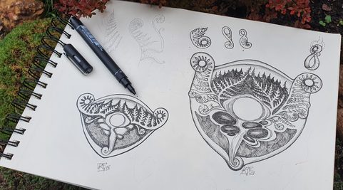 SPRING OF THE MOLDAU - MOLDAVITE, SILVER NECKLACE