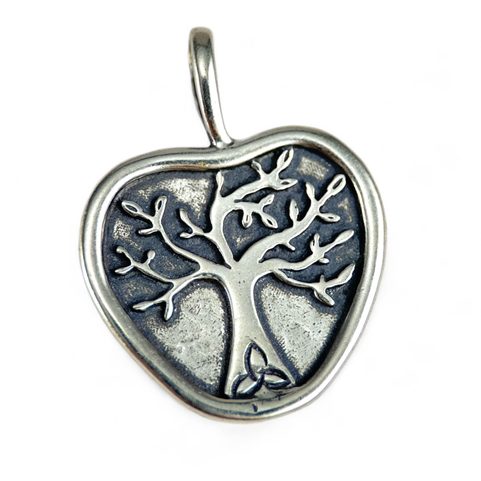 APPLE TREE, PENDANT, SILVER