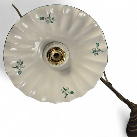 CERAMIC TABLE LAMP RUSTIC, GREEN 2211.L